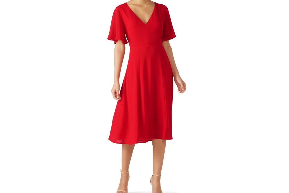 Louna Red Tie Back Dress