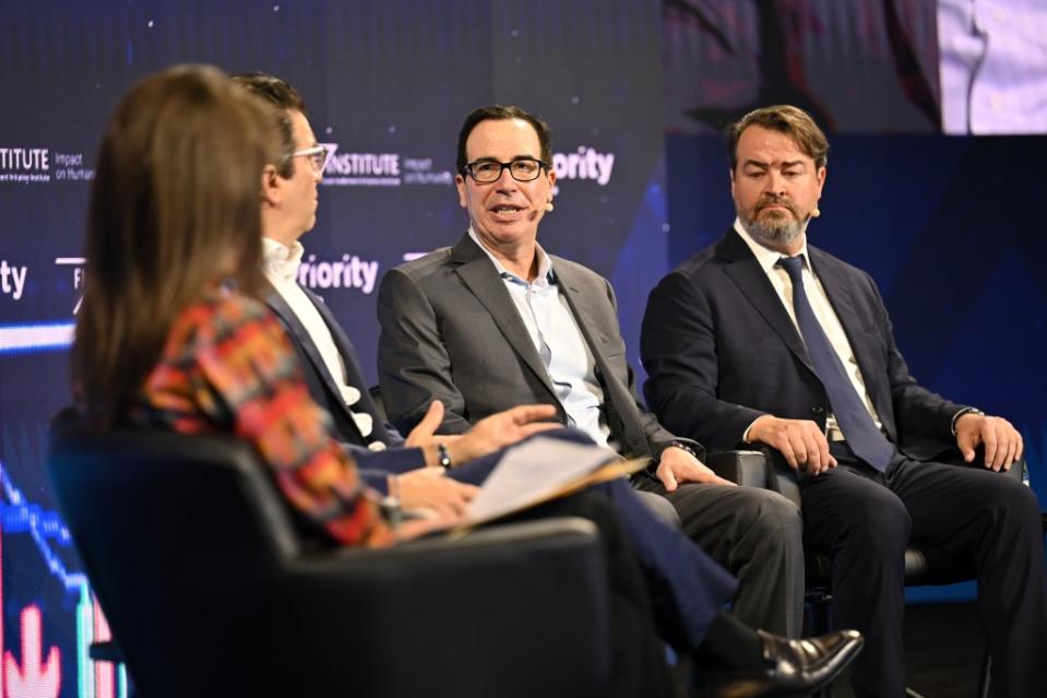 Steve Mnuchin declined to say who he has spoken to about a potential TikTok acquisition. FII Institute