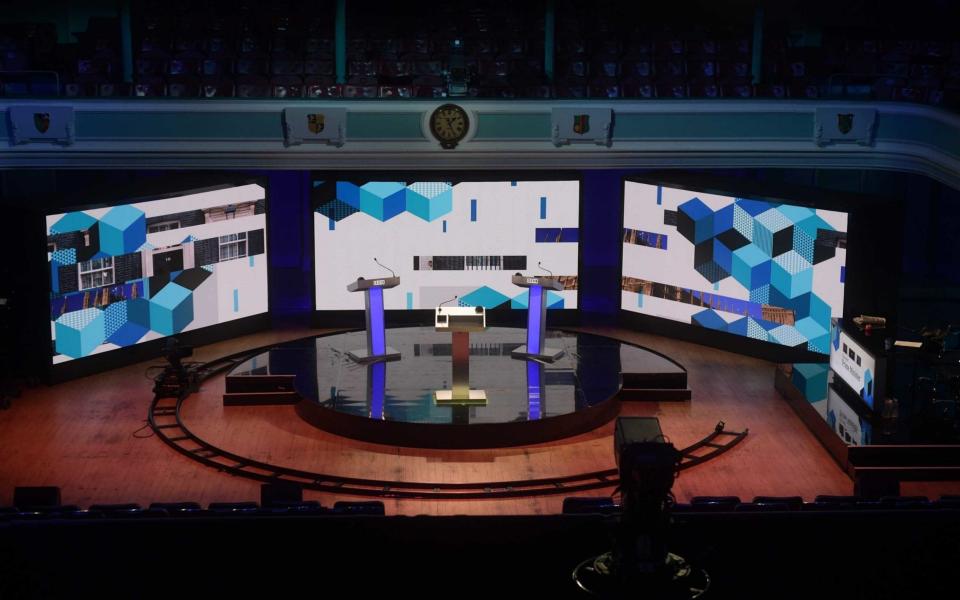 The set of tonight's debate - Jeff Overs/BBC/PA