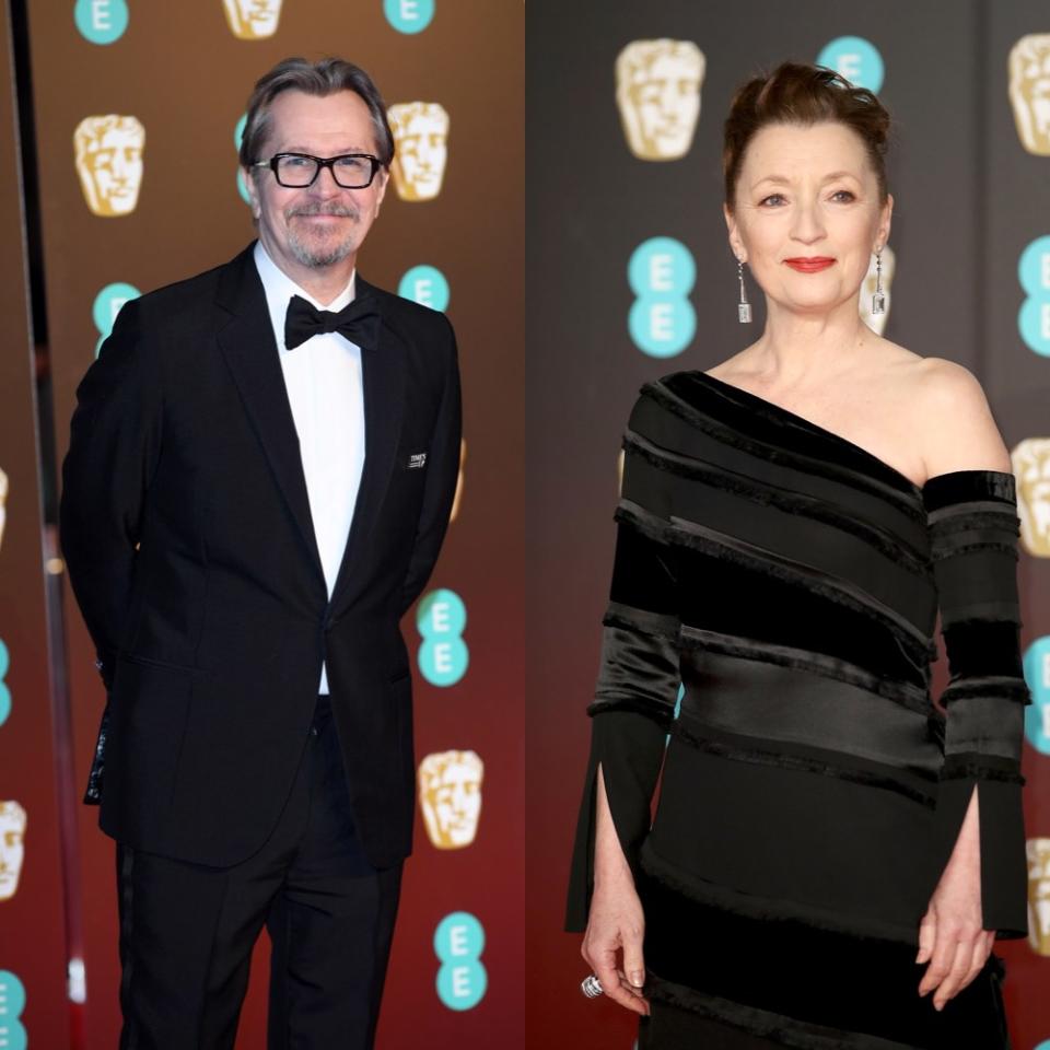 Lesley Manville and Gary Oldman, once married, are both up for Oscars, for Phantom Thread and Darkest Hour, respectively.