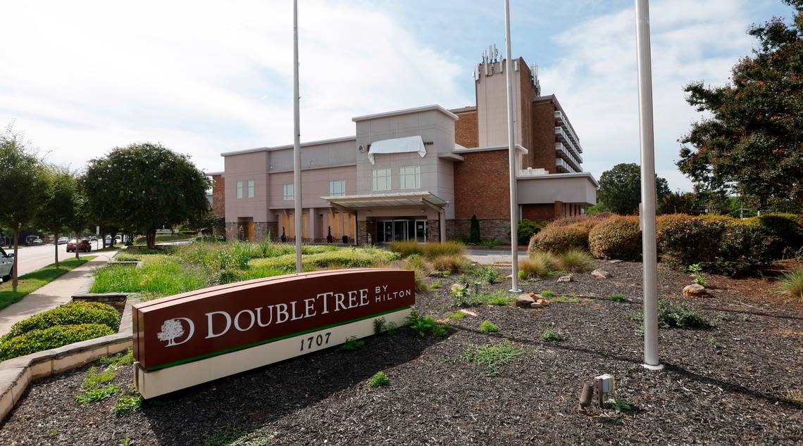 The DoubleTree by Hilton at 1707 Hillsborough Street in Raleigh, N.C., photographed Wednesday, August 24, 2022.