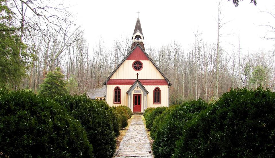 Across from the Rugby library is the Christ Church Episcopal chapel where the Rugby colonists worshipped in devotion to their “godly purpose.”