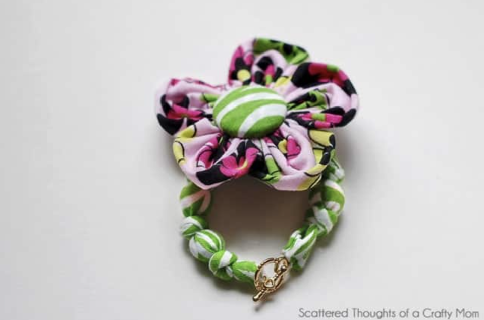 31) Flower Cuff Bracelet