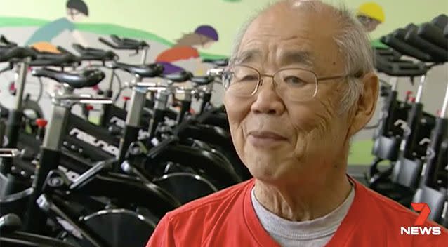 Parkison's patient Paul Shinoda has praised the cycling therapy. Photo: 7 News