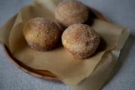 <p>These puffs are like the best doughnut holes you’ve ever eaten. Try the<b> <a href="https://www.food52.com/recipes/15110-cinnamon-sugar-breakfast-puffs?utm_source=yahoofood&utm_medium=referral&utm_campaign=justoverthetopenoughholidaybreakfasts" rel="nofollow noopener" target="_blank" data-ylk="slk:Cinnamon Sugar Breakfast Puffs;elm:context_link;itc:0;sec:content-canvas" class="link ">Cinnamon Sugar Breakfast Puffs</a>. </b><i>(Photo: Nicole Franzen/Food52)</i></p>