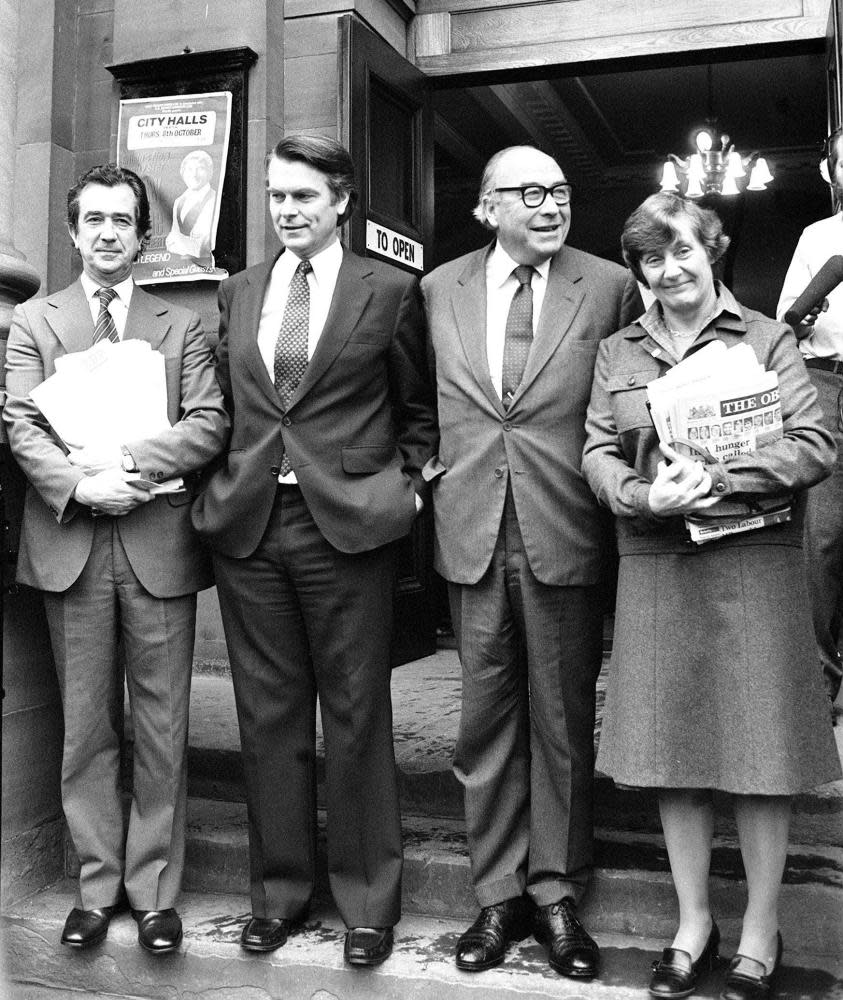 Bill Rodgers, David Owen, Roy Jenkins, Shirley Williams