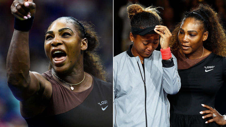 Pictured here, Serena Williams sparked controversy during her infamous 2018 US Open meltdown.