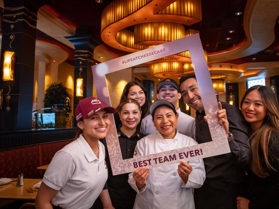 Cheesecake Factory - 10th year on the Best Companies to Work For list.