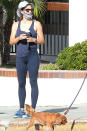 <p>Jennifer Garner heads out for a walk with a friend in Los Angeles. on Saturday.</p>