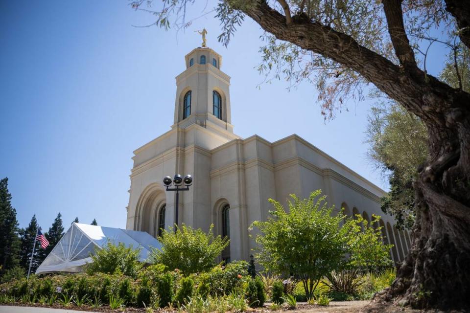 The newly constructed Feather River Temple in Yuba City welcomed visitors on guided tours for three weeks in August and September 2023. After the temple is officially dedicated Oct. 8, only church members in good standing can enter the sacred rooms and spaces of the temple.