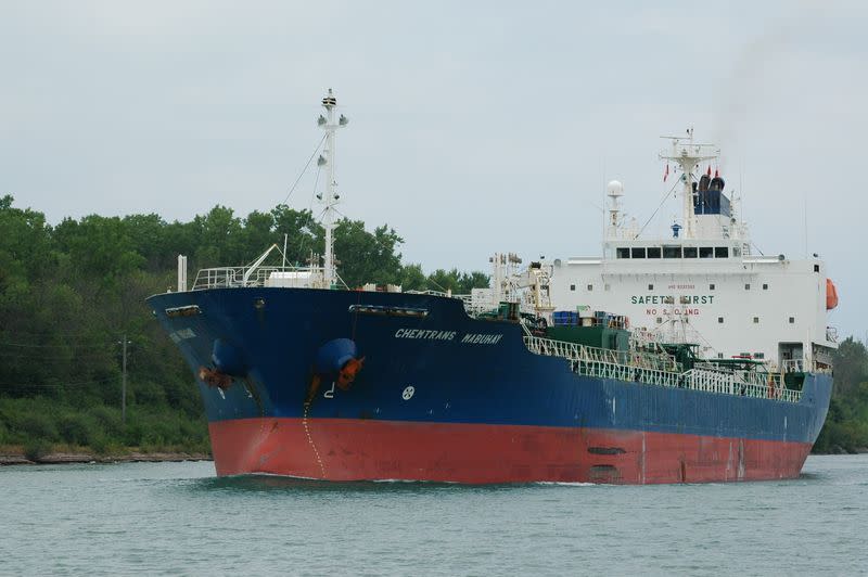 Chemical tanker HANKUK CHEMI is seen in St. Catharines, Ontario