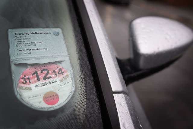 DETAILS OBSCURED BY PA PICTURE DESK File photo dated 26-08-2014 of a vehicle tax disc as lost revenue from car drivers not paying vehicle excise duty (VED) could have trebled since the abolition of the paper tax disc, official figures show.