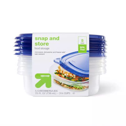 These 3-cup containers from Target in-house essentials brand