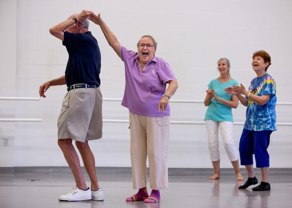 A 2014 file photo of a Dance for Parkinson's Disease program in Boca Raton. Dance, music and art stimulate the brain in a multitude of positive ways.