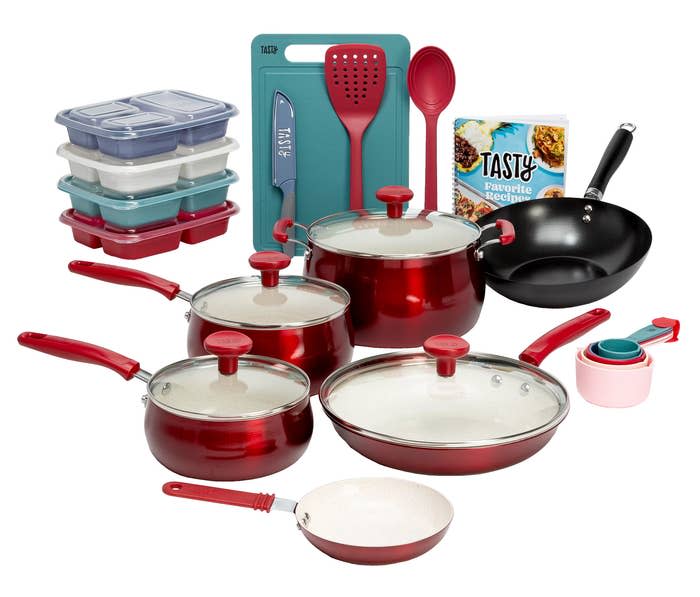 The red cookware set