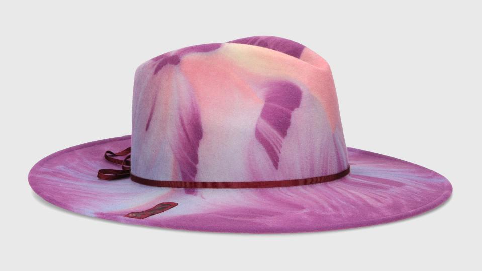 A multicolored felt fedora from Borsalino's fall 2023 collection.