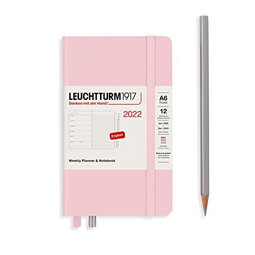 <p><strong>LEUCHTTURM1917</strong></p><p>amazon.com</p><p><strong>$47.54</strong></p><p><a href="https://www.amazon.com/dp/B097F3ZRBJ?tag=syn-yahoo-20&ascsubtag=%5Bartid%7C2141.g.34921827%5Bsrc%7Cyahoo-us" rel="nofollow noopener" target="_blank" data-ylk="slk:Shop Now;elm:context_link;itc:0;sec:content-canvas" class="link ">Shop Now</a></p><p>In 13 colors, this simple, hardcover weekly planner includes full calendar weeks with ruled notebook pages for additional notes. Plus, each planner comes with a mini removable address book and anniversaries calendar for easy remembering dates and information. One reviewer said, “This is my favorite diary format.”</p>