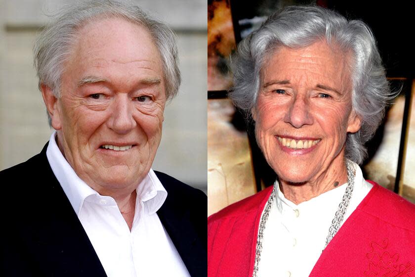 Michael Gambon in London in 2011 and Frances Sternhagen in New York in 2007.