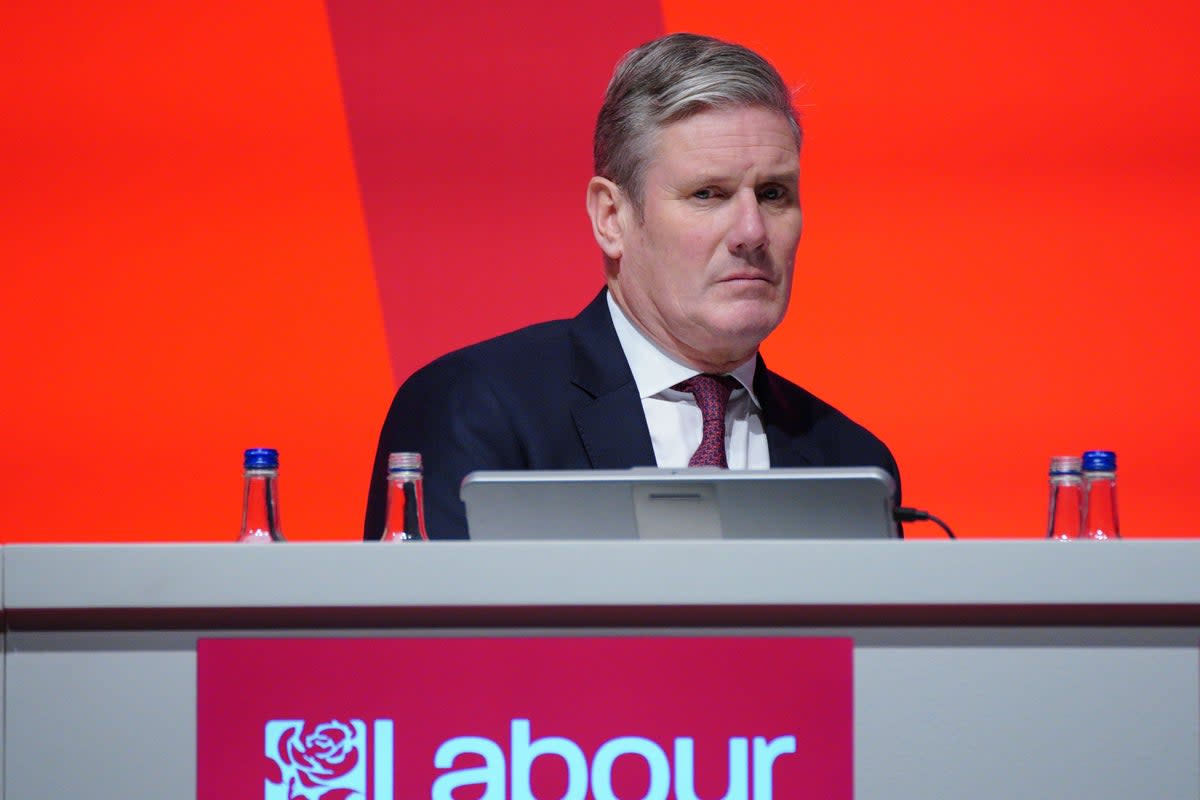 Party leader Sir Keir Starmer will address the issue of Scottish independence in his speech (Peter Byrne/PA) (PA Wire)