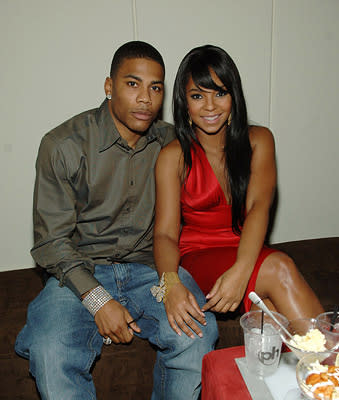 Nelly and Ashanti at the Planet Hollywood Las Vegas premiere of Screen Gem's Resident Evil: Extinction