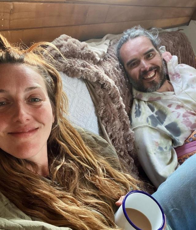 Russell Brand expecting third child with wife Laura Gallacher