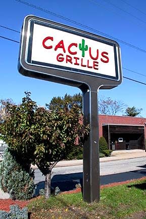 Flashback to 2005: The sign at Cactus Grille in Providence, RI.
