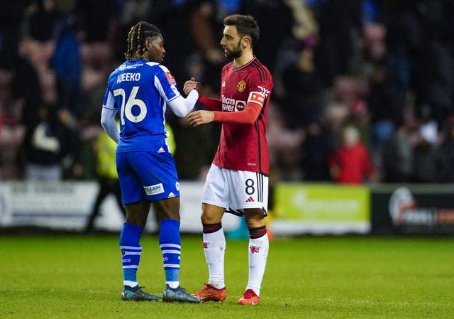Bruno Fernandes helped Manchester United to victory against Wigan