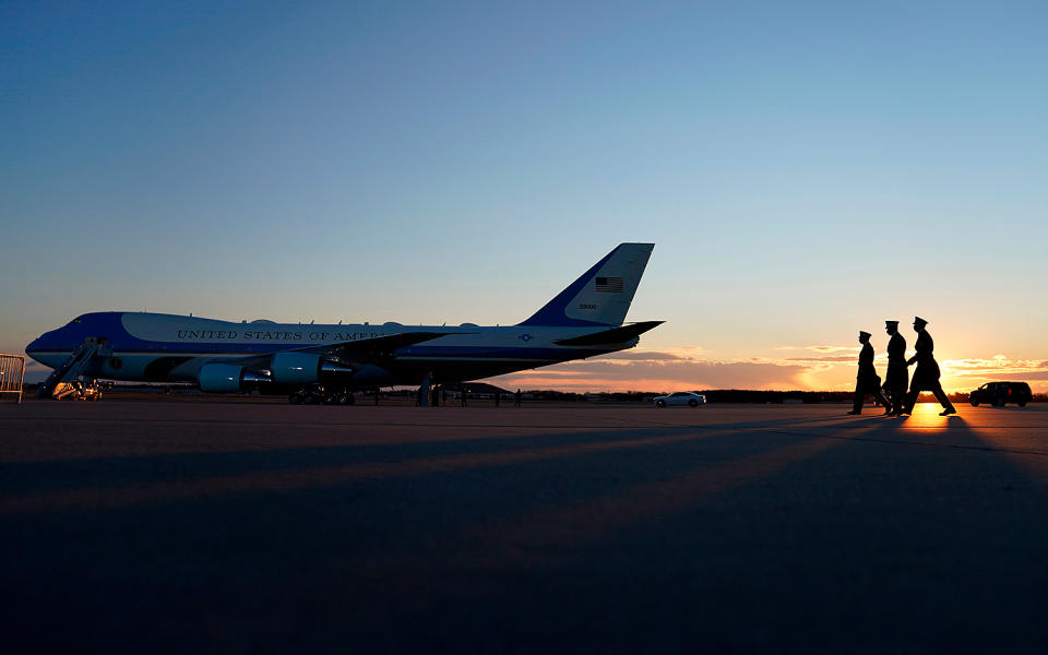 <p>Preparations are made at Joint Base Andrews in Maryland for the departure of outgoing U.S. President Donald Trump. </p>