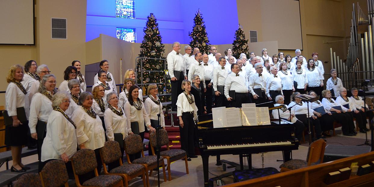 The Delta Community Choir will perform its annual holiday concert at Our Savior Lutheran Church in Delta Township on Sunday.