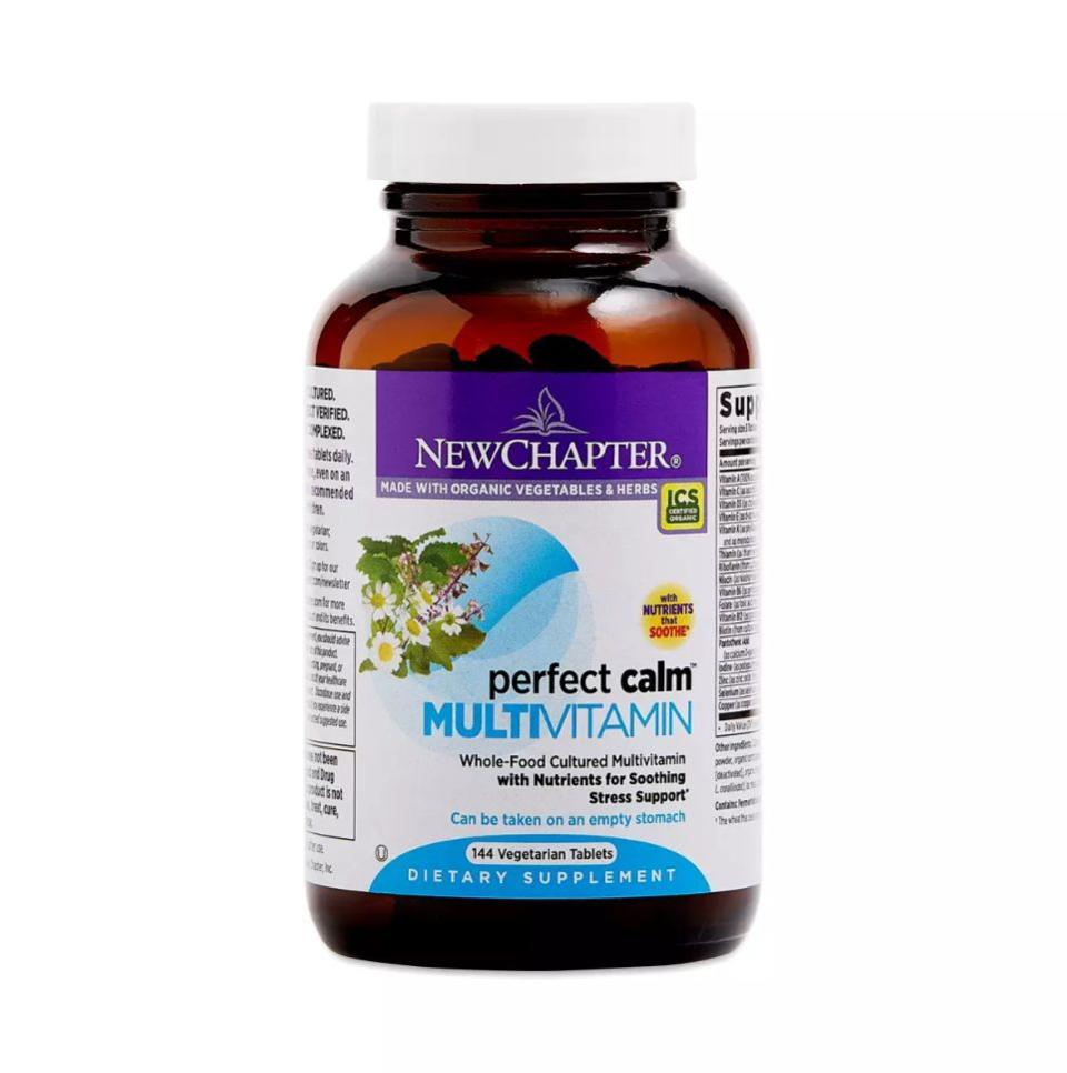 Help them take care of themselves during their busiest, most stressful times <strong><a href="https://fave.co/3781yjh" target="_blank" rel="noopener noreferrer">with New Chapter&rsquo;s Perfect Calm multivitamin</a></strong>. These tablets deliver a range of nutrients -- from Vitamin A to Zinc &mdash; and are designed to help ease stress and fatigue as well as support the immune system, digestion and adrenal glands, which are part of the body&rsquo;s healthy stress response.&nbsp;<strong><a href="https://fave.co/3781yjh" target="_blank" rel="noopener noreferrer">Get it at Thrive Market</a></strong>.