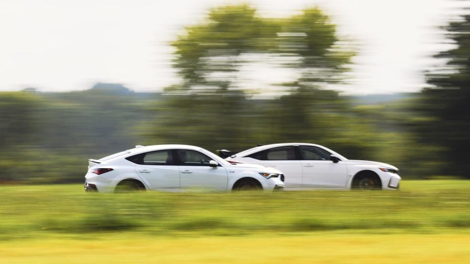 2024 acura integra type s and 2023 honda civic type r