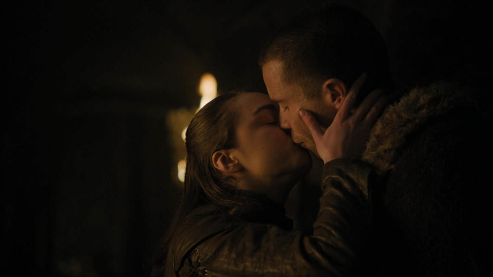 Arya and Gendry are more than friends in the second episode of the final season of 'Game of Thrones' (Photo: Helen Sloan/HBO)