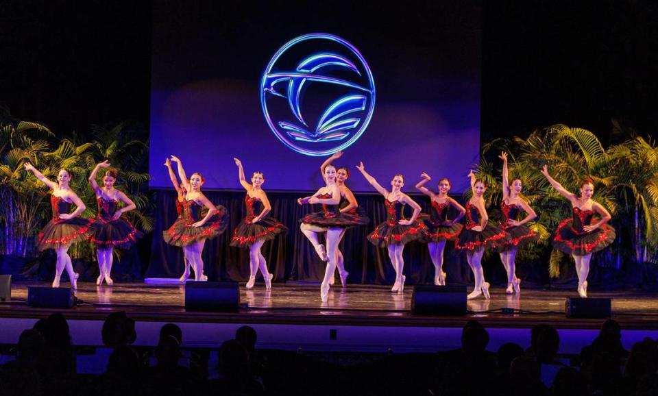 Students from Miami-Dade Public Schools performed in “Paquita” during the district’s 2023- 2024 Opening of Schools event at Miami Senior High School in Miami, on Friday, August 11, 2023. Pedro Portal/pportal@miamiherald.com