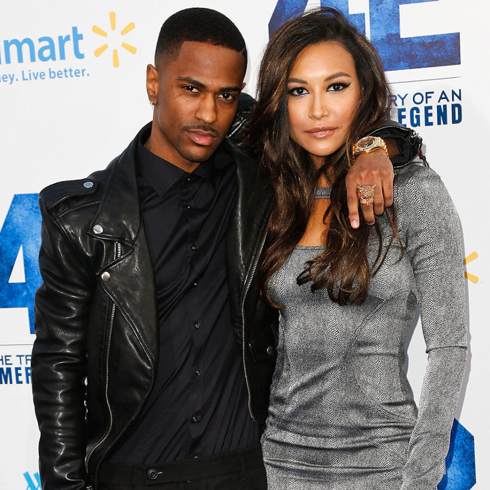 Close-up of Sean and Naya at a media event