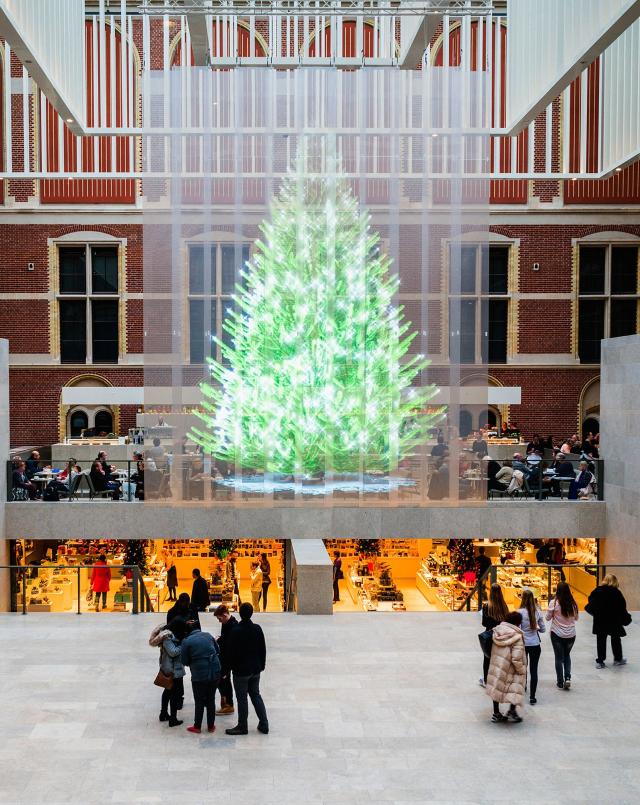 7 Meter Hologram Christmas tree-Rijksmuseum Amsterdam 