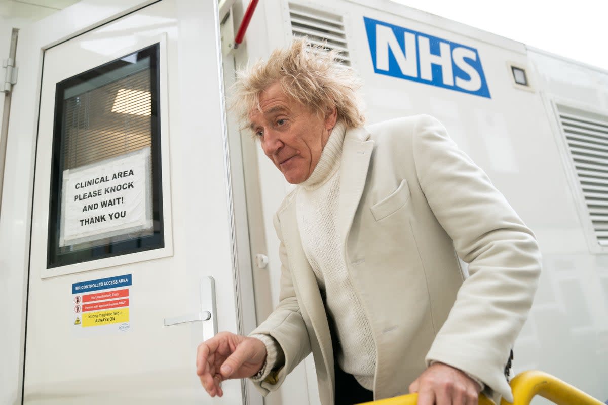 Sir Rod Stewart  said he’d not have any response after offering to pay for hospital scans amid lengthy waiting times  (PA Wire)