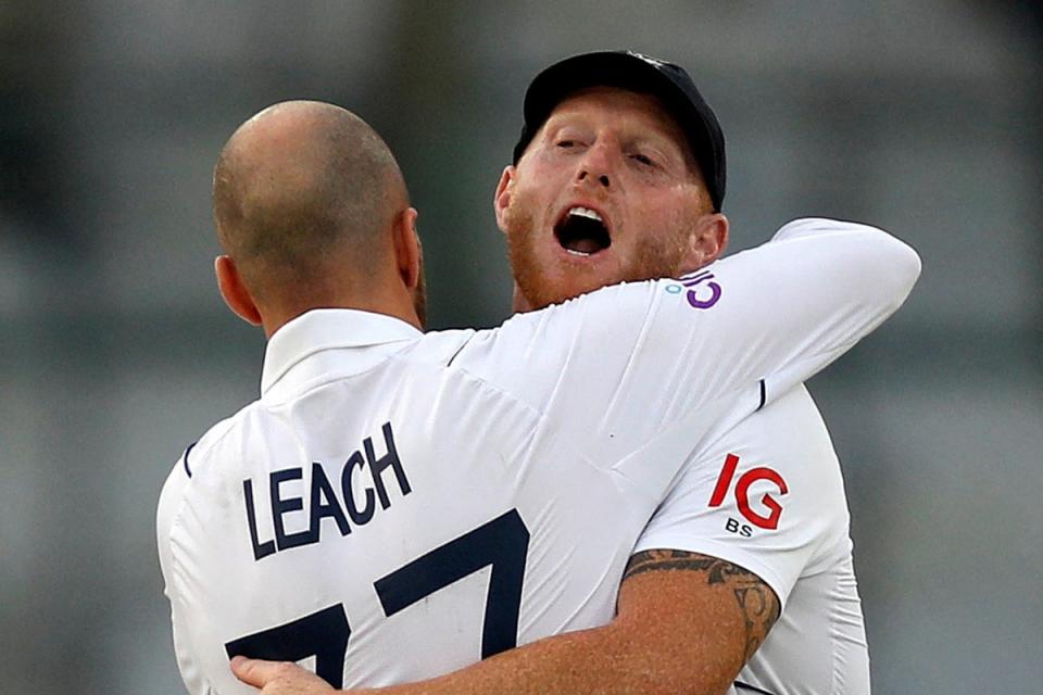Ben Stokes chose Jack Leach to open the bowling in a move not seen since 1921 (REUTERS)