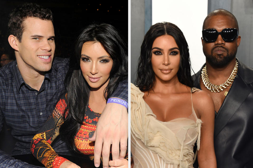 kim and kris humphries and kim and kanye