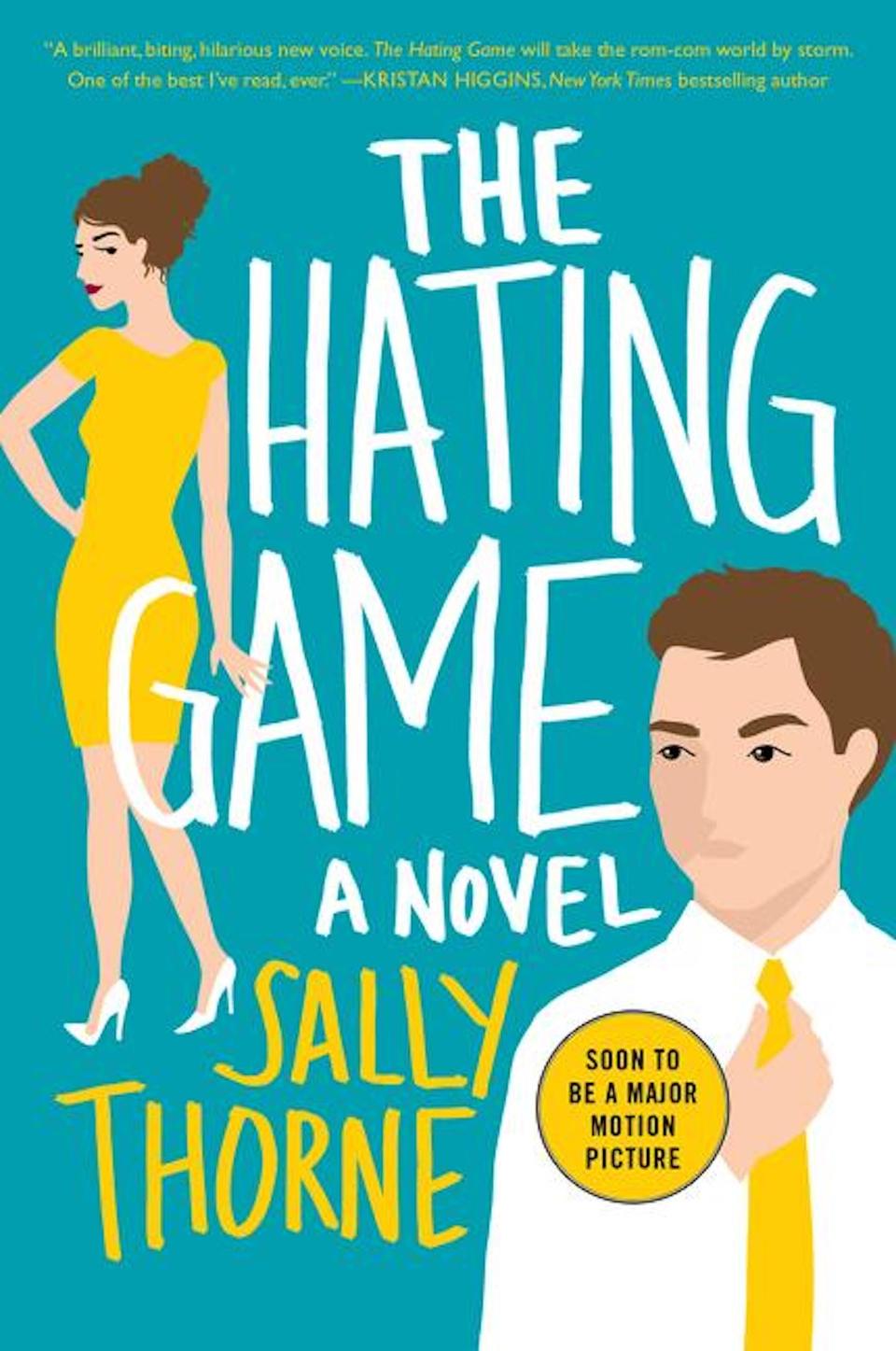 The cover for "The Hating Game" by Sally Thorne.