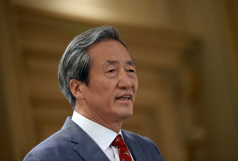 South Korean FIFA presidential candidate Chung Mong-Joon (pictured) said the Asian Football Confederation had sent "unsolicited" letters to almost every AFC member association to win their support for Platini