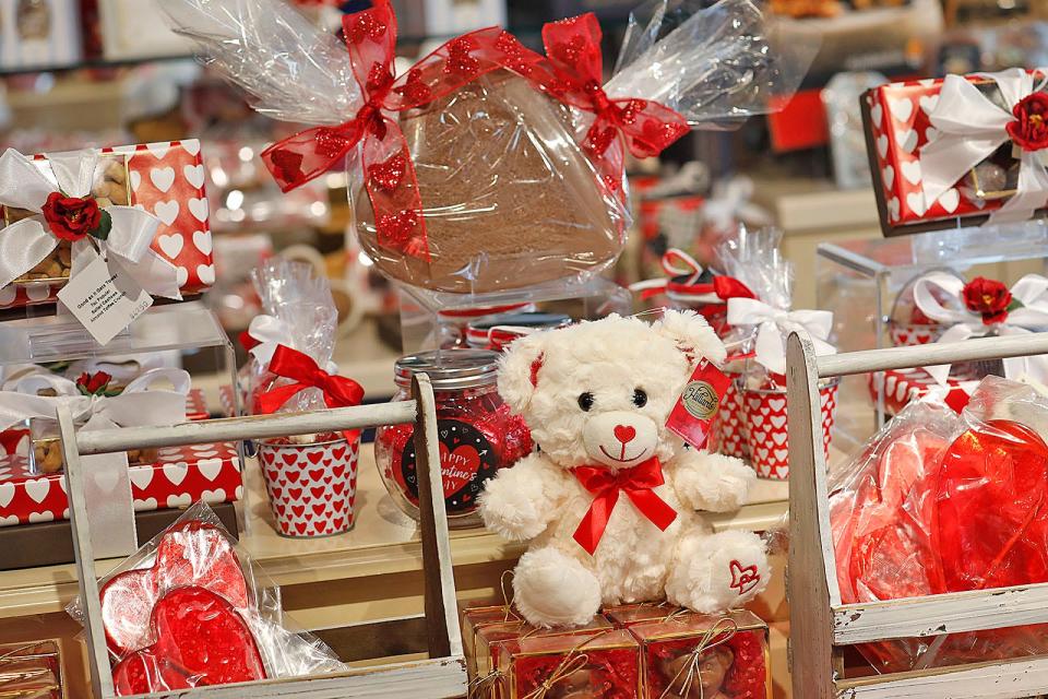Hilliards Chocolates in Norwell is stocked with cards, flowers, candy and more in preparation for Valentine's Day.