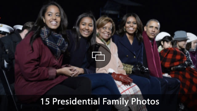 Barack Obama, Michelle Obama, Malia Obama, Sasha Obama 