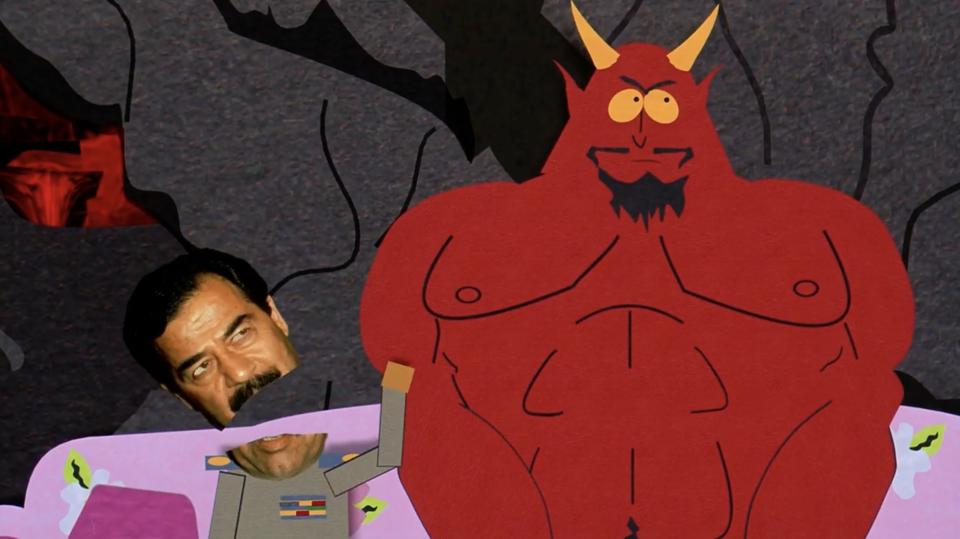 satan and saddam in south park