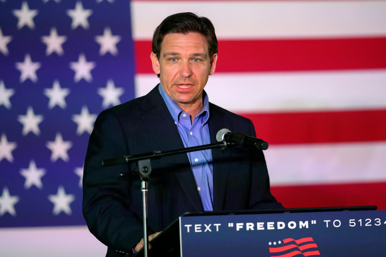 FILE - Republican presidential candidate, Florida Gov. Ron DeSantis, speaks during a campaign event, June 2, 2023, in Lexington, S.C. (AP)