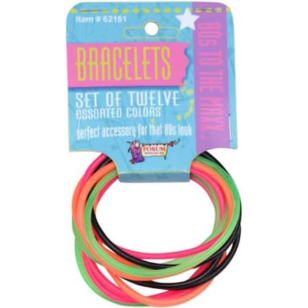 80'S 12 piece bracelet set. (Photo: Walmart)