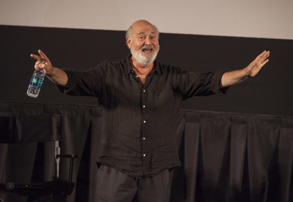 Director Rob Reiner at the Q&A for the screening of And So It Goes at the ShowPlace ICON Theatre, on Wednesday, June 18, 2014 in Chicago. (Photo by Barry Brecheisen/Invision/AP)