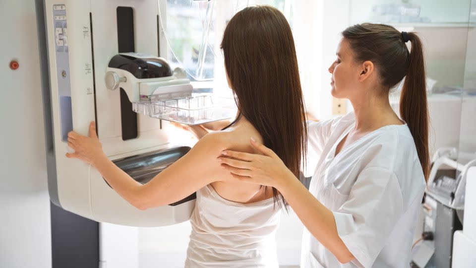 Most women should receive a mammogram beginning at 40 every other year until they reach 74. - izusek/E+/Getty Images