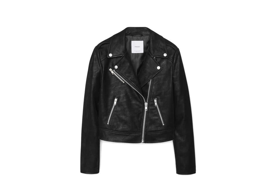 Mango Zipped Biker Jacket, $119.99, mango.com