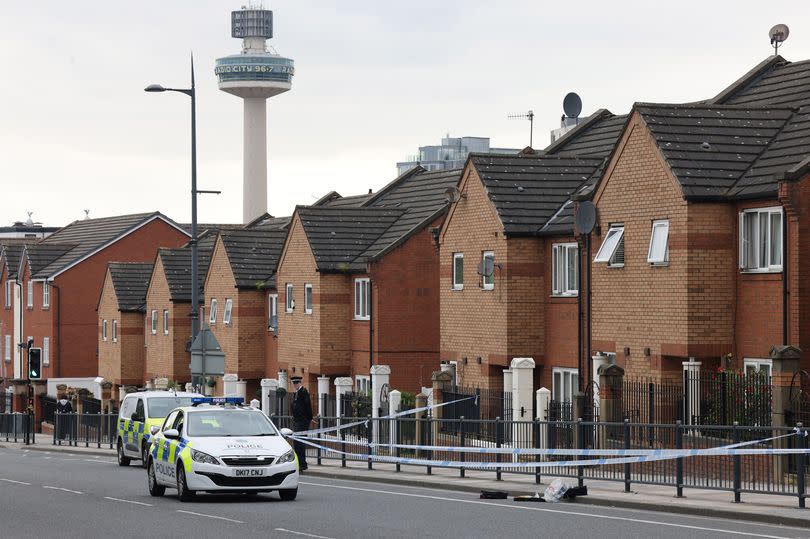 A police scene on Brownlow Hill