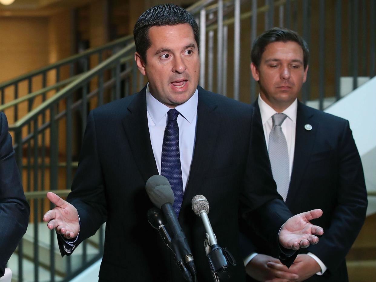 Devin Nunes, the chairman of the House Select Intelligence Committee, spent months compiling the report: Getty